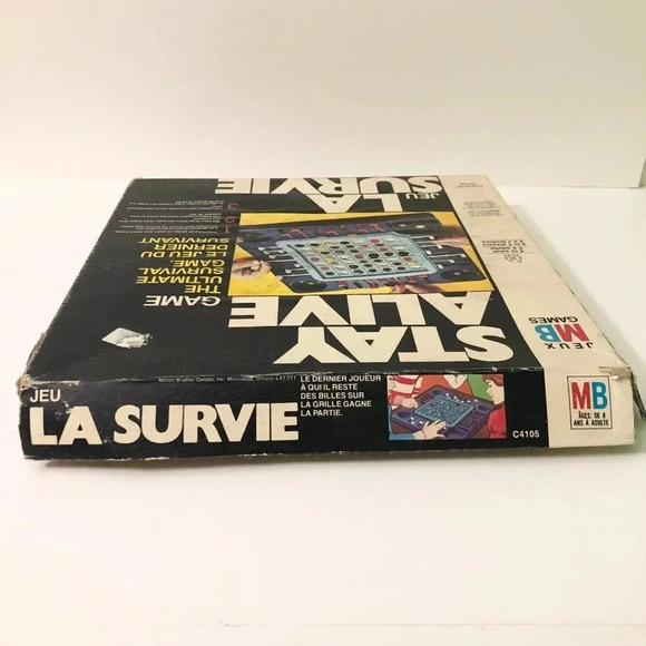 Vintage 70s MB Milton Bradley Stay Alive Board  Game Missing Instuctions - Picture 5 of 16